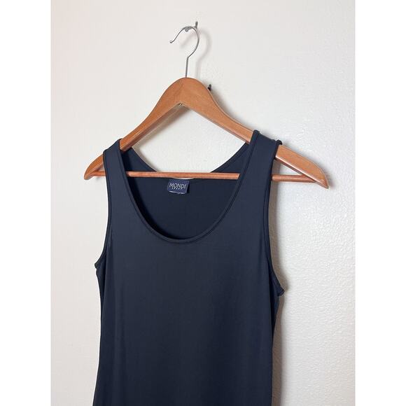 Mondi Sport Blue Maxi Tank Jersey Stretch Dress Size Small Medium - Picture 2 of 5